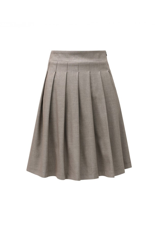 WOMEN GRACE SKIRT (BEIGE-BROWN/BURGUNDY)