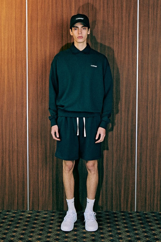 (RESTOCK)GREEN SOFT COTTON SWEATSHIRT