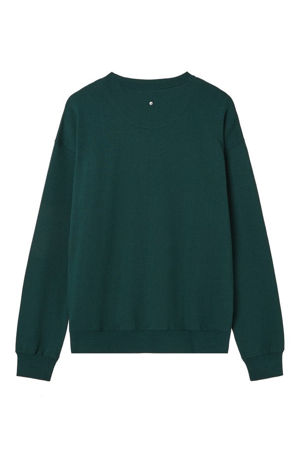 (RESTOCK)GREEN SOFT COTTON SWEATSHIRT