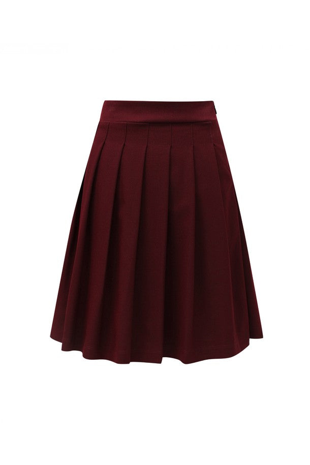 WOMEN GRACE SKIRT (BEIGE-BROWN/BURGUNDY)