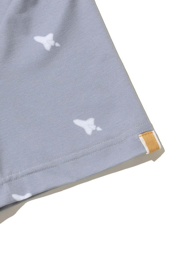 Spaceship Pattern Polo Men