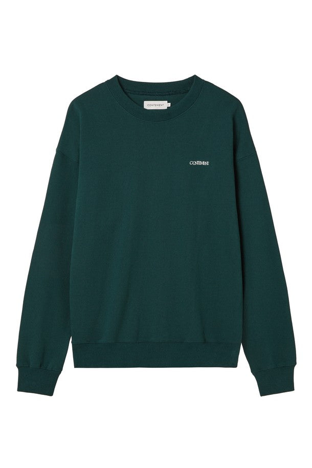 (RESTOCK)GREEN SOFT COTTON SWEATSHIRT