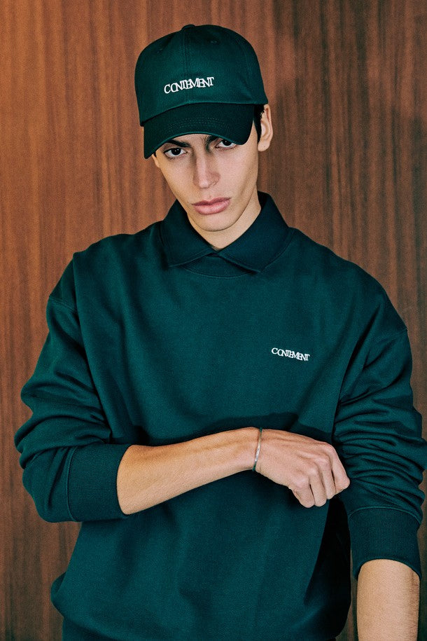(RESTOCK)GREEN SOFT COTTON SWEATSHIRT