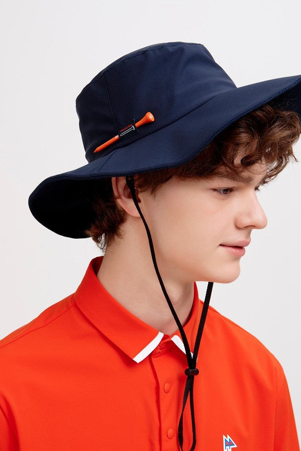 DF Navy LOGOEmbroidery Bucket Hat (DXHE2E312N3)