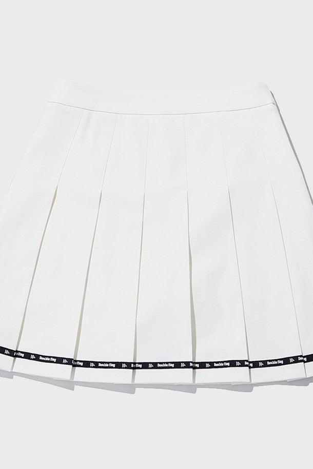 DF Ivory LinedMixed Cotton MiniSkirt (DWSK2B411IV)