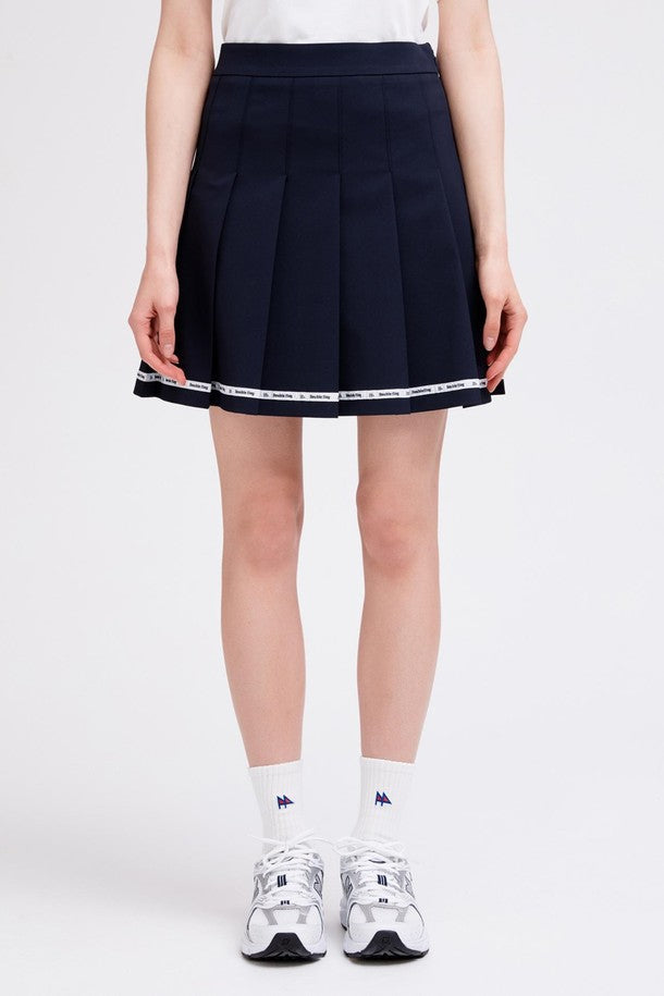 DF Navy LinedMixed Cotton MiniSkirt (DWSK2B411N3)