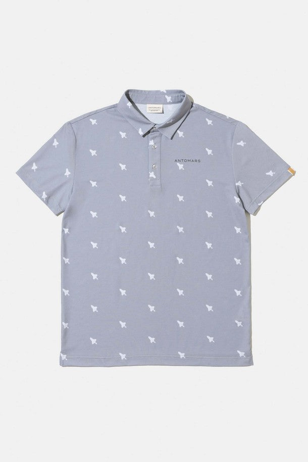 Spaceship Pattern Polo Men