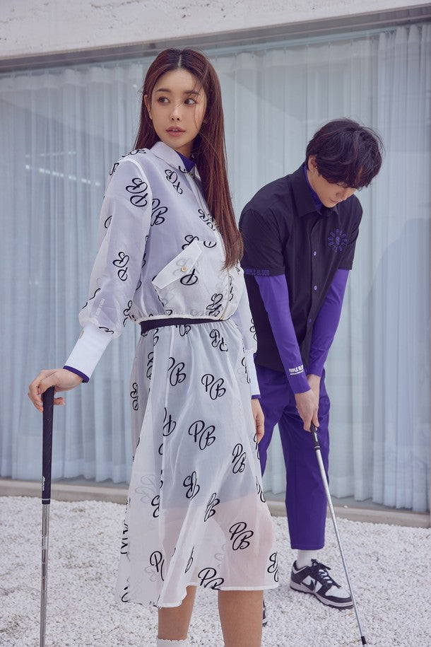 PURPLE BLOOD See-through MidiSkirt