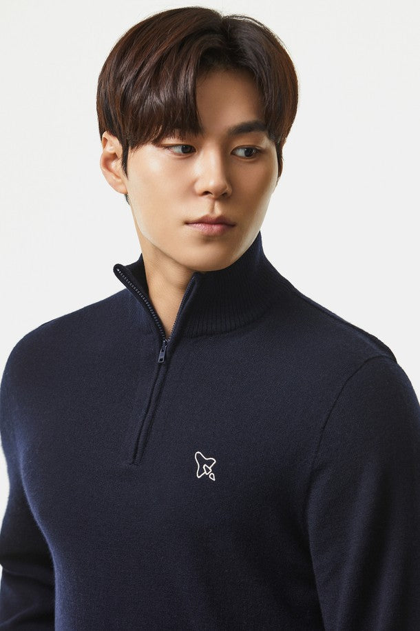 Spaceship Knit Half zip Men