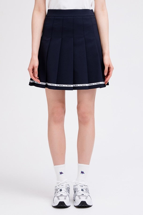 DF Navy LinedMixed Cotton MiniSkirt (DWSK2B411N3)
