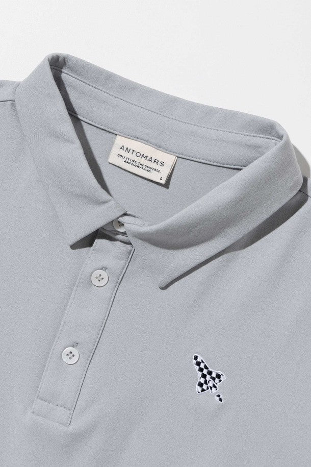Checkered Spaceship Polo Men