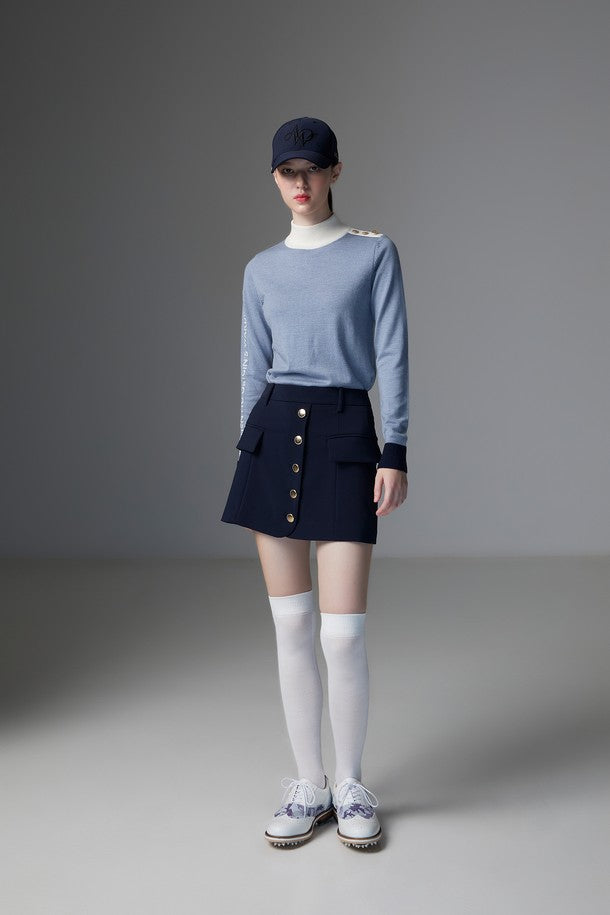 TAILORED BUTTON SKIRT