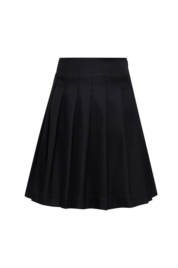 WOMEN CLASSY MIDI SKIRT (BLACK/WHITE)