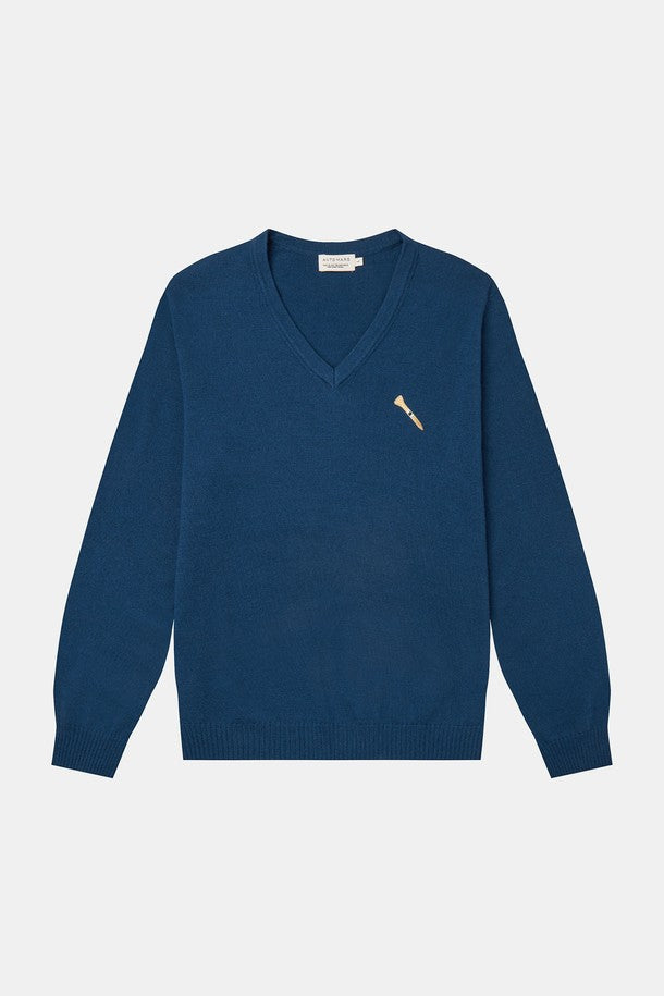 Tee Logo Knit V-neck Men