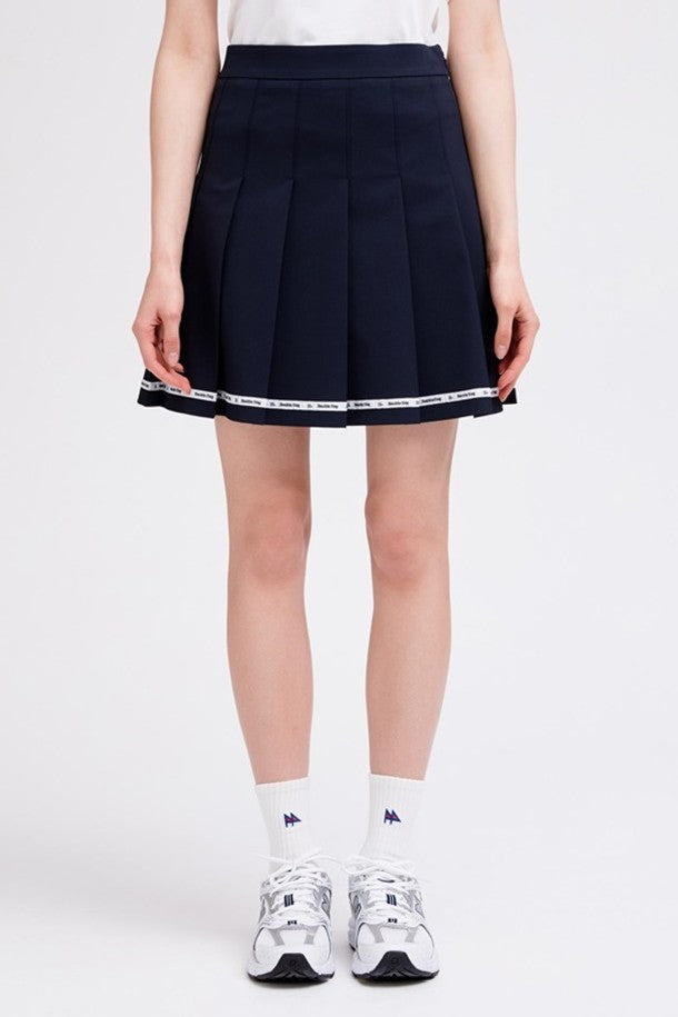 DF Navy LinedMixed Cotton MiniSkirt (DWSK2B411N3)