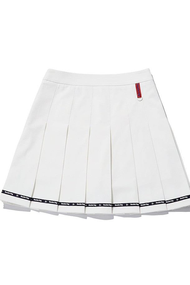 DF Ivory LinedMixed Cotton MiniSkirt (DWSK2B411IV)